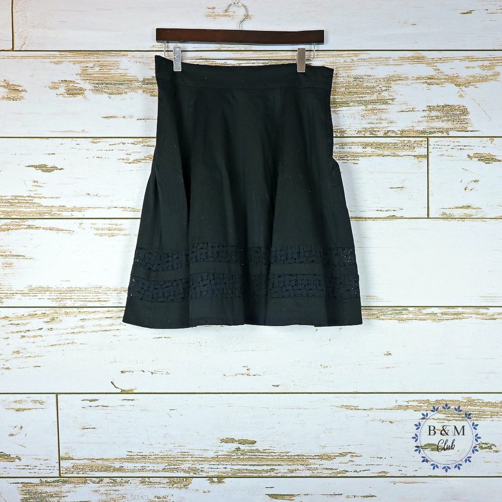 Amanda + Chelsea Womens Size 10 Petite Black Skirt